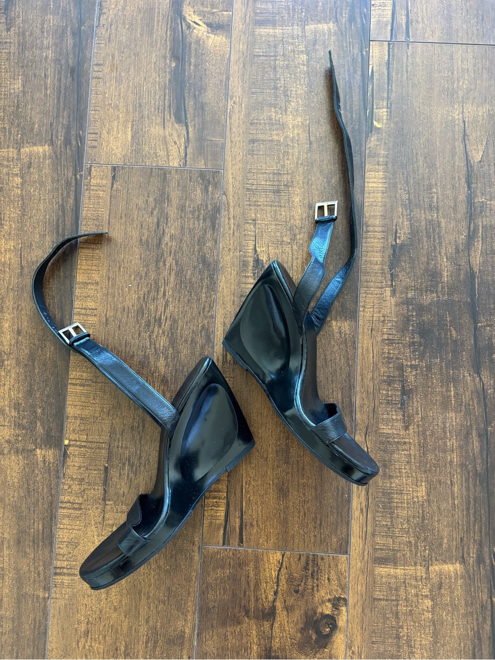 Prada Ankle-Strap Wedges